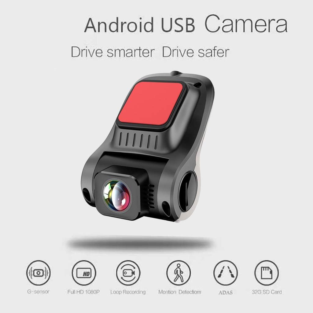 Dash Cam Hd 1080P Dashboard Camera Recorder,Unine 6-Lane 170 Degree Wide Angle Lens,Clear Nighttime Recording,G-Sensor,Motion Detection,Loop Recording,Driving Recorder for Cars Front and Rear