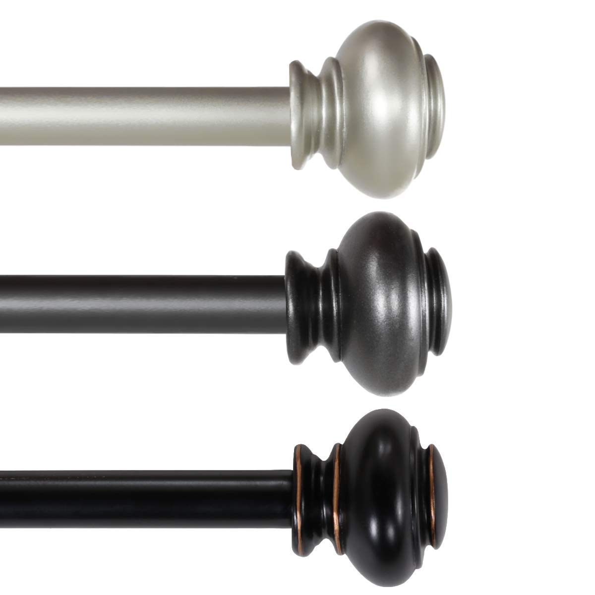 Best large living room antique curtain rods