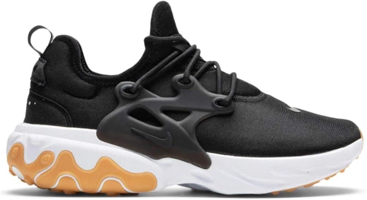 Nike Men's Shoes React Presto Black/White/Gum Light Brown/Black