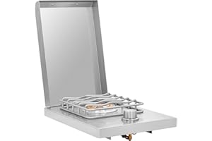 SUMMERSET GRILLS Summerset Sizzler Series Drop-in Single Side Burner (SSSB-1-NG), Natural Gas