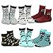 TeeHee Little Boys Fashion Fun Cotton Crew Socks 6 Pair (6-8 Years, Invisible Face)