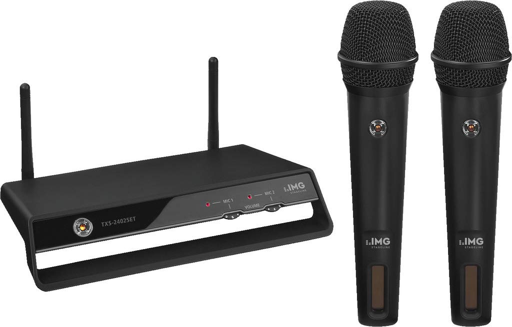 IMG Stage Line TXS-2402SET Digital wireless 2-channel PLL microphone system, 2.4 GHz