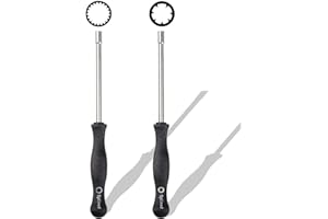 ZAMDOE Carburetor Adjustment Tool 21-Teeth Splined Screwdriver + 7-Teeth Splined for 2-Cycle Small Engine Chainsaw Trimmer La