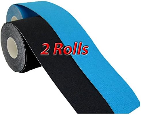 Athletic Tape, Kinesio, Kinesiology Tape, 2 Pack J&M Pro Kinesiology Sports Tape for Joints & Muscles, Recover Fast & Prevent Injuries. Breathable, Waterproof, 2-5 Days Wearable
