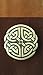 Third Die Dice Bag - Handcrafted, Reversible Drawstring Bag That Stands Open On The Table And Closes Tight - Soft Microfiber With Cool Celtic Knot Medallion - Rich Brown and Hide Brown