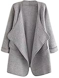 SheIn Women's Long Cardigan Open Front Sweater Coat