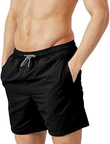 Dyorigin Mens Boardshorts Swim Trunks Quick Dry Shorts for Men with Mesh Lining