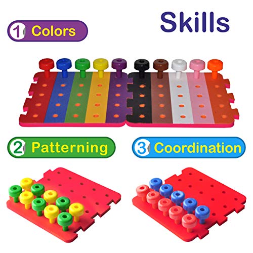 stacking peg board set toy