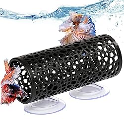 Abizoo Betta fish toys,Betta tunnel black,Small