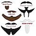 Mr. Moustachio Five Gnarliest Goats of All Time, Fake Goatee Costume Party Assortment