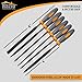Needle File Set|6 Piece| Hardened Steel Alloy, Secure Grip| for Jewelry, Metal, Plastic, Wood & DIY Projects| Mini Set Complete w/Flat, Flat Warding, Square, Triangular, Round & Half Round Chisels