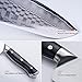 WALLOP Santoku Knife - Japanese Damascus 67 Layers High Carbon Stainless Steel Kitchen Knife, Full Tang Blade & Ergonomic G10 Handle - 7.5''