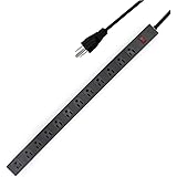12-Outlets Heavy Duty Power Strip with 6 Ft UL 14AWG Cord Straight Plug for Commercial, Industrial, School and Home,15A 125V 