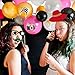 Amandir 2019 New Photo Booth Props Kit 37 Pcs with Merry Christmas Banner for Xmas Decorations Theme Party Favors, style 4, Style 3