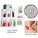 YYYux Cat Nail Caps 120PCS Soft Rubber Pet Paws Claws Nail Covers 6 Colors with Glue and Applicators, Options of 4 Size (M)