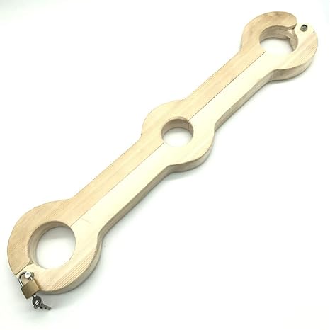 Handfessel/Penisfessel - Pranger für Hände und Penis aus Holz Bondagepranger