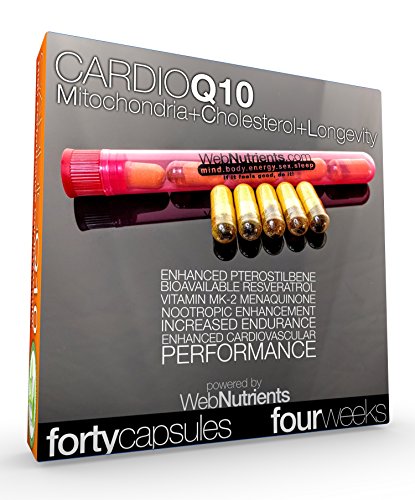 CardioCOQ10 - The AntiStatin - Radically Improve Cardiovascular Performance. Manage Cholesterol Issues. Improve Hormone Levels. COQ10, Resveratrol, Vitamin MK2, Curcumin, Piperine, More. 40 Doses.