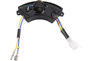 WALFRONT AVR Automatic Voltage Regulator Replacement for 2KW-3KW Generator 250V 220μF Arc Shaped Stabilizer Rectifier Compatible with 168F Engine Gasoline Generator Parts