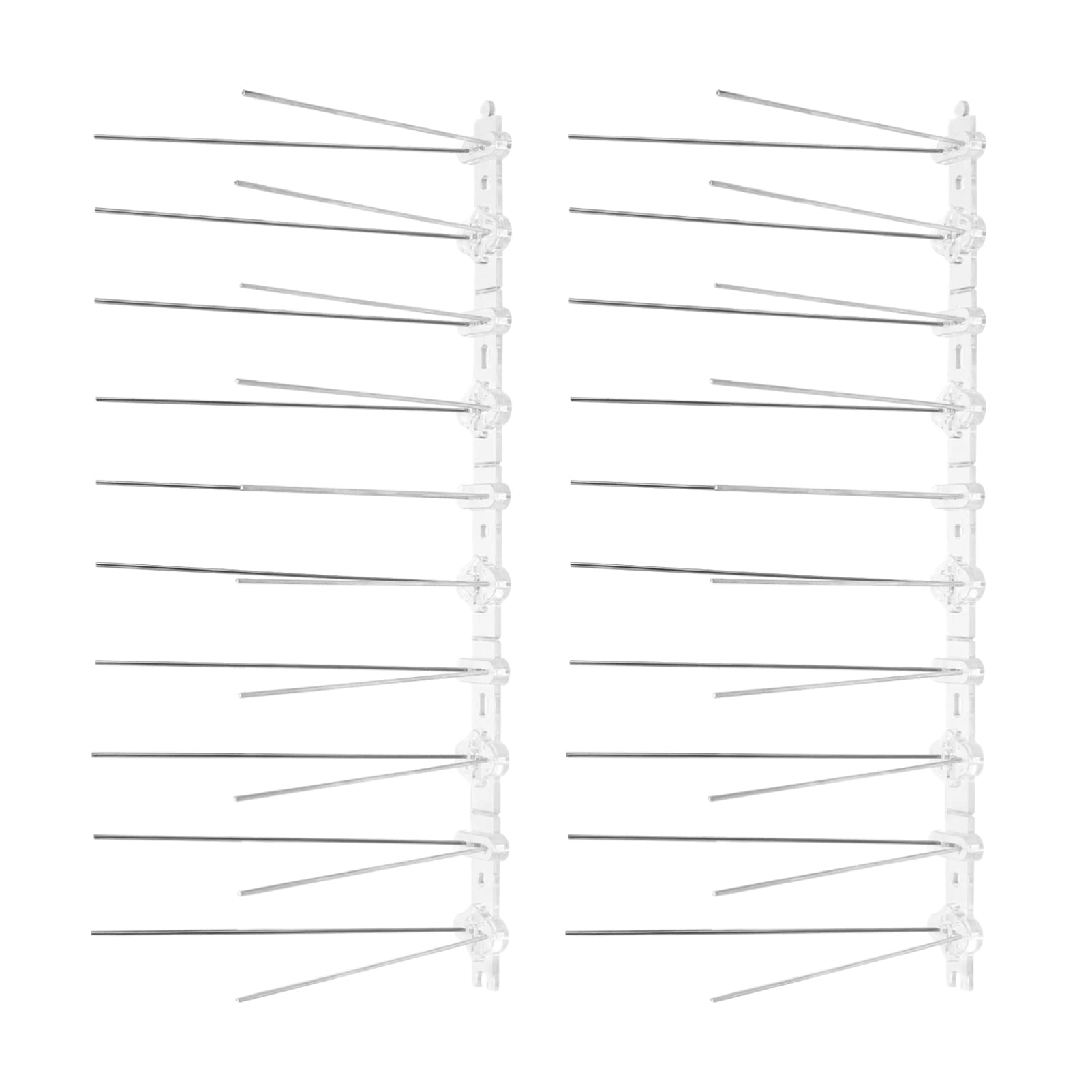 STAINLESS STEEL BIRD SPIKES - Drive Bird Spikes Pigeon Repellent - Keeps Pests Under Control - 2X25CM/9.8”