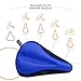 Bikeroo Comfort Bike Seat Cushion - Blue Narrow Padded Gel Cover for Exercise, Mountain & Road Bikes, Universal Fit for Peloton & Stationary Bikes
