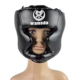 Sanjoin Boxing Helmet Closed Type Boxing Head Guard Sparring MMA Muay Thai Kick Brace Head Protection