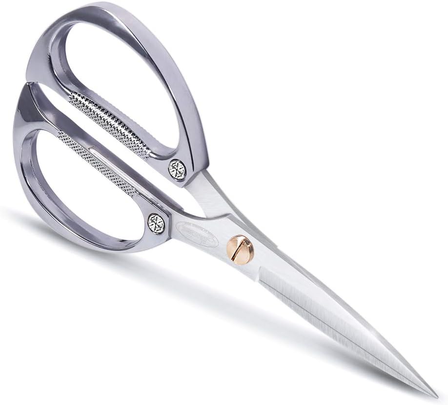 Newness Kitchen Scissors, Stainless Steel Duty Kitchen Shears for Chicken Beefs, Poultry, Fish, Meat, Vegetables
