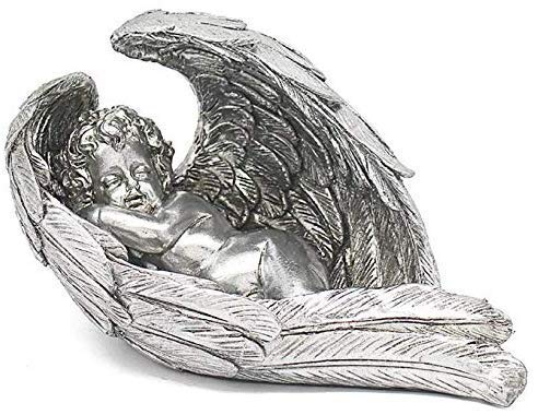 Silver Art Leonardo Collection Sleeping Cherub Angel Ornament Figurine Gift