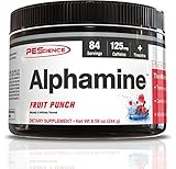 PEScience Alphamine Versatile Thermogenic Energy Powder, Fruit Punch, 8.59 Ounce