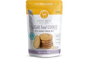 GOOD DEE'S Good Dees Low Carb Baking Mix, Sugar Cookie Mix, Keto Baking Mix, No Sugar Added, Dairy-Free, Gluten Free, Soy-Free, Diabetic, Atkins & WW Friendly - (2g Net Carbs, 12 Servings (Sugar)