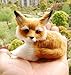 nanguawu Little Fox Sitting Fengshui Learning Resources Miniature Plush Stuffed Animal Toy