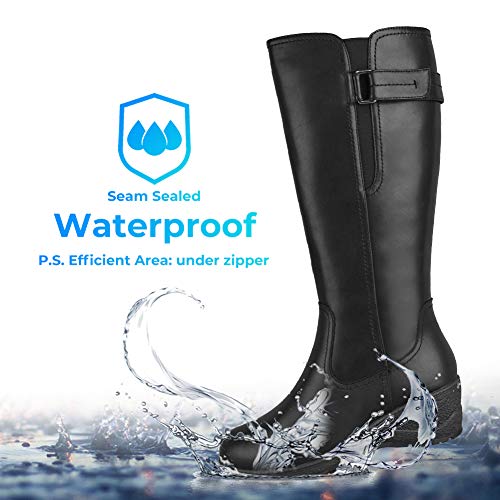 Comfy-Moda-Womens-Waterproof-Winter-Boots-Leather-Fur-Lined-Side-Zipper-Jade