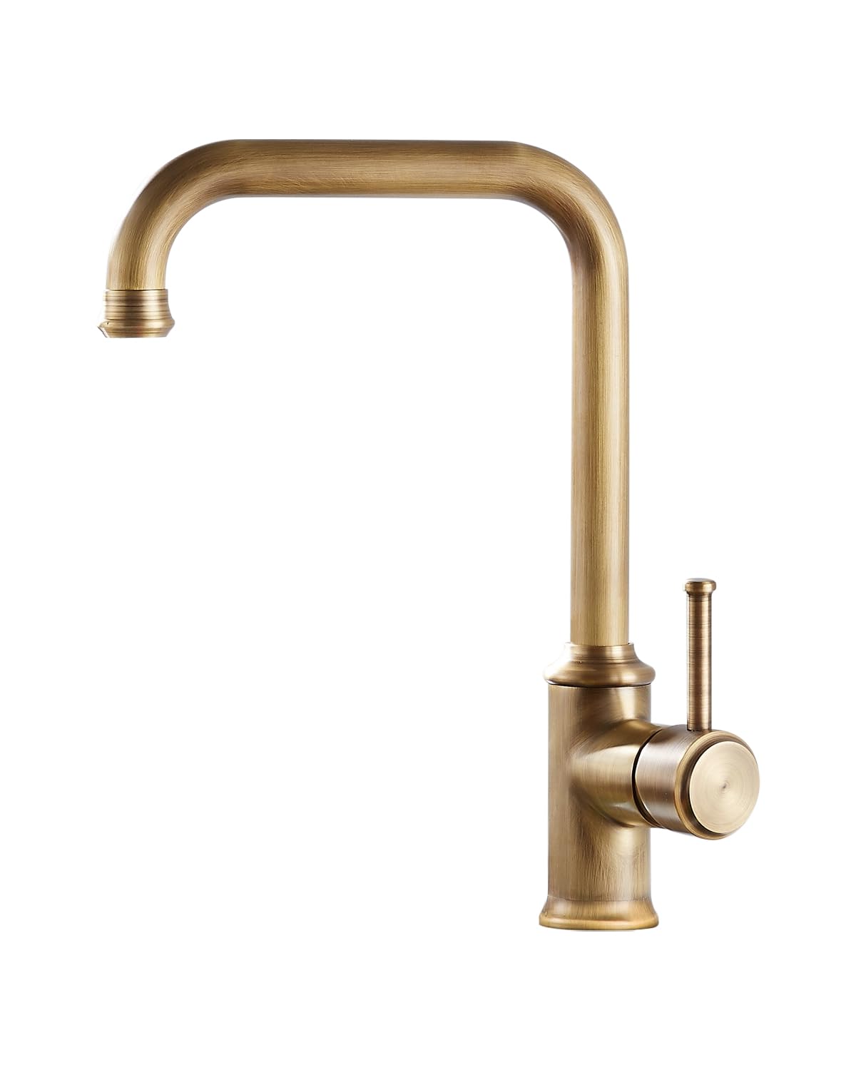 Kitchen Faucet Kitchen Tap with 360° Rotating High Spout Antique Brass