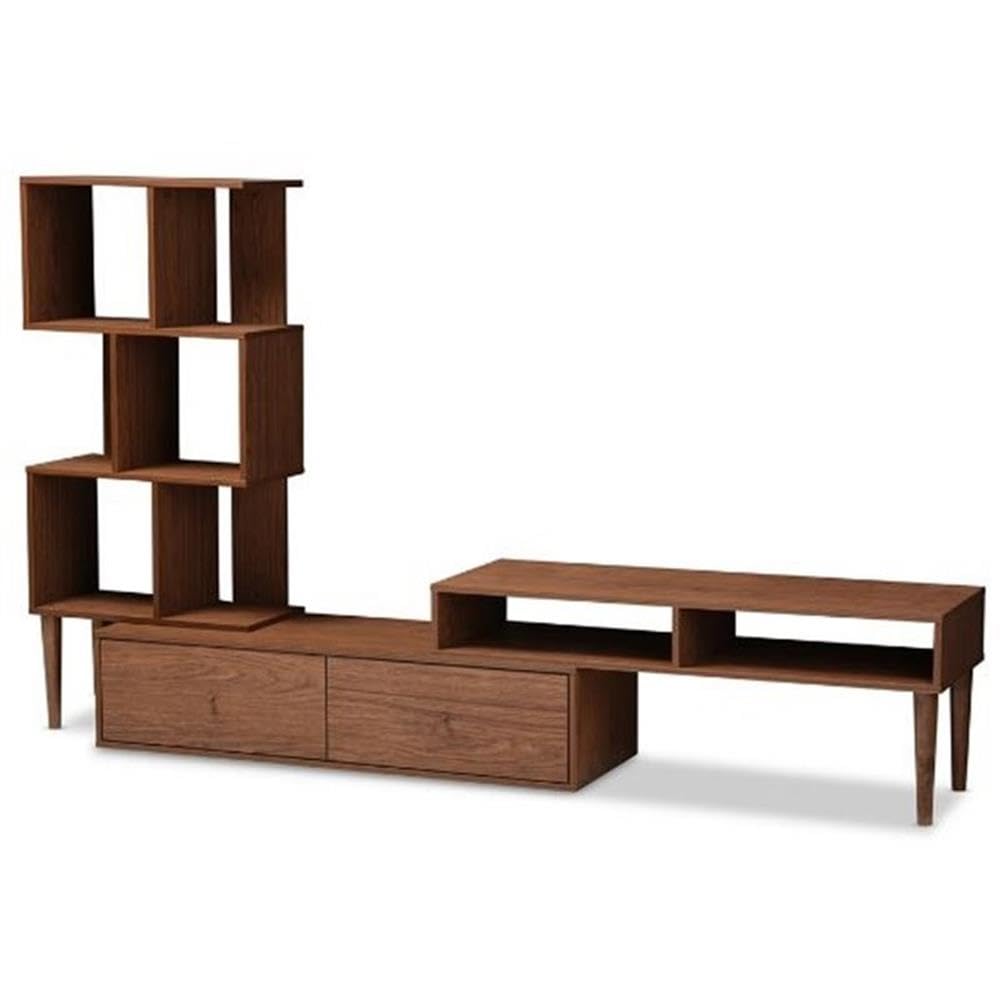Photo 1 of ***THIS IS BOX 2 OF 3-MISSING BOXES 1 AND 3**
BAXTON STUDIO Haversham Mid-Century Retro Modern TV Stand Entertainment Center and Display Unit