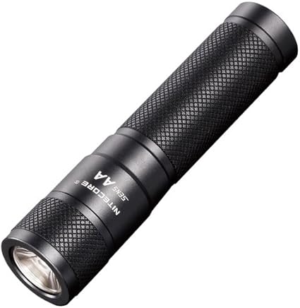 Amazon Com Nitecore Sens Mini Aa Led Flashlight With Active Dimming Uses Aa Sens Aa 120 Lm Black Sports Outdoors