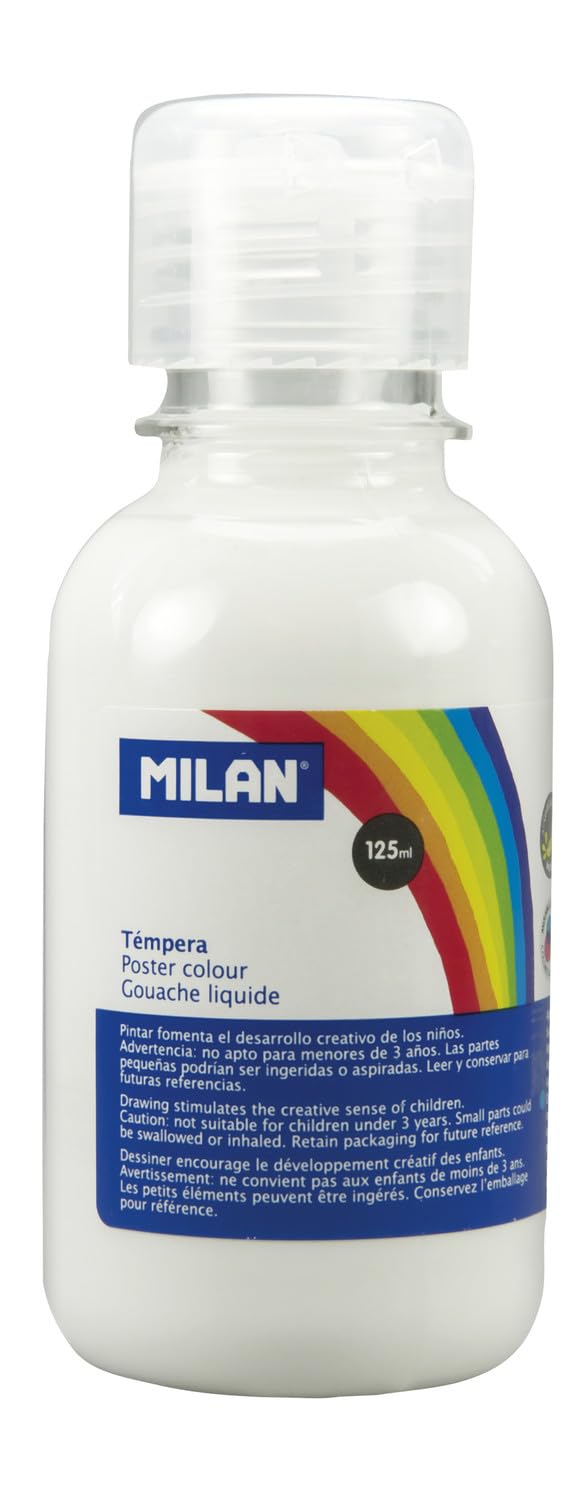 Milan Botella 125ml de témpera blanco