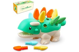 YEAHBOF Babies Sensory Toys Age 6 9 12 18 24 Months Fine Motor Skills Learning Dinosaur for Toddlers,Baby Montessori Developmental Educational Sorting Toys for Boys Girls Gifts for Kids 1 2 3 One Years Old