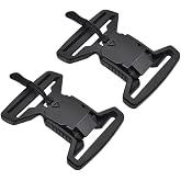 Magnetic Quick Release Buckle 50mm 2 Pack Heavy Duty Snap Lock for 2" Webbing, Tactical Gear, Backpack, Molle, Luggage &amp; Dog Leash Universal Replacement