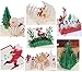 Bluboon 3D Greeting Cards Papercraft 7 Pack Holiday Birthday Pop Up Cards Gift