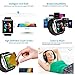 Bluetooth Smart Watch Touchscreen with Camera,Unlocked Watch Cell Phone with Sim Card Slot,Smart Wrist Watch,Waterproof Smartwatch Phone for Android Samsung IOS Iphone 7 6S Men Women Kids (black, M)