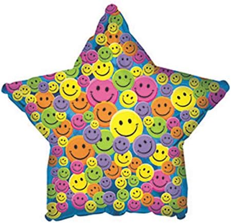 18" Many Smiley Faces Generic Star Box120