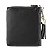 SafeCard 40 Card Solts Women's Credit Card Case Wallet 2 ID Window and Zipper Card Holder (40 Card Black)