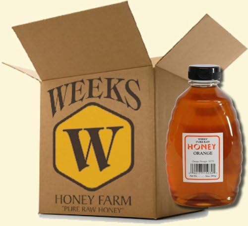 16oz (Case of 6) - Orange Blossom Honey - Pure, Raw, Unfiltered, Unheated
