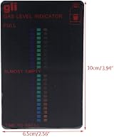 Magnetic Gas Level Indicator for LPG/Propane Tank 10x6.2cm Black PET LCD view 2