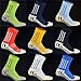 Top Quality KEESOX Non Slipping Soccer Socks Cotton Anti Slip Football Socks Skidproof Sport Socks with Anti Skid Rubber Outside Adults Mid-Calf Trusox Style