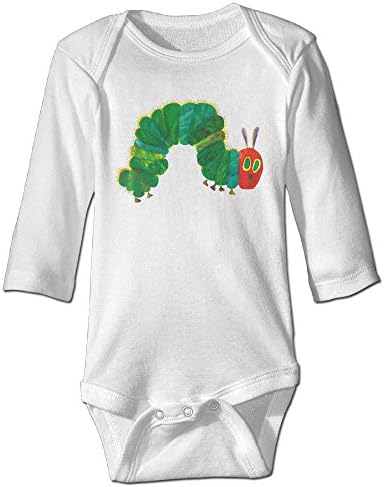 Baby Bodysuit The Very Hungry Insect One Piece Baby Long Sleeve Unisex Jumpsuit 24 Months White