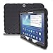Samsung Galaxy Tab 3 (does not fit LITE) 10 inch (2013) Drop Tech Black Gumdrop Cases Silicone Rugged Shock Absorbing Protective Dual Layer Cover Case