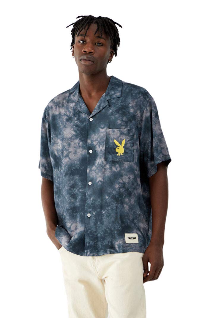 PacSun Playboy Men's Laid Out Button Up Shirt