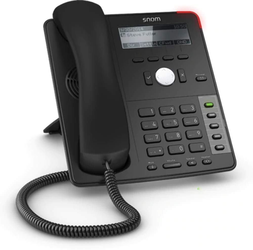 SNOM D712 Desk VoIP/SIP Telephone, Display with backlight, Ethernet switch, Sensor hook switch, 4 SIP identities, IPv6; 4353