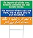 2-Pack of We’re Glad You’re Our Neighbor Yard Sign (Double-sided with H-stakes)