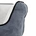 BRINDLE Washable Round Bolster Dog Bed - Gray Microsuede Pet Bed- 25 Inches